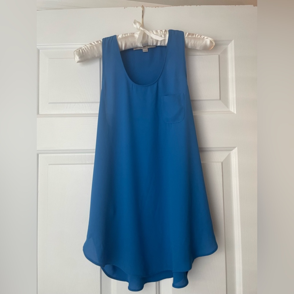 LOFT Blue Sleeveless Women's Blouse XXS